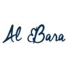 Al Bara Fouta blanche, rayée bleu 100% coton fabriqué de façon artisanal avec un tissage