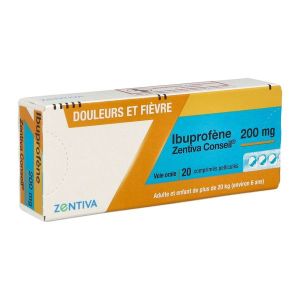 Ibuprofene Zentiva Conseil 200 Mg Comprime Pellicule B/20