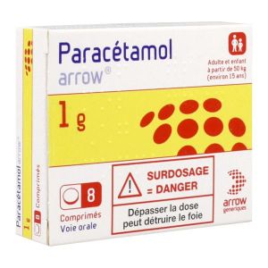 PARACETAMOL ARROW 1 g comprimés B/8