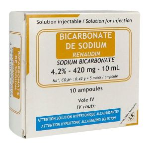 Bicarbonate De Sodium 4,2 Pour Cent (0,42 G/10 Ml) Renaudin Solution Injectable En Ampoule B/10