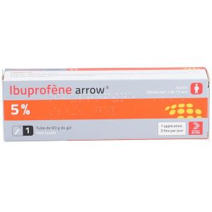 IBUPROFENE ARROW 5% gel 60 g en tube