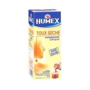 Humex Toux Seche Oxomemazine 0,33 Mg/Ml Sans Sucre Solution Buvable Edulcoree A L'Acesulfame Potassique B/150