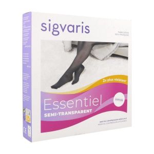 Sigvaris Essentiel Semi-Transparent Classe 2 Collant Noir Small Normal 2