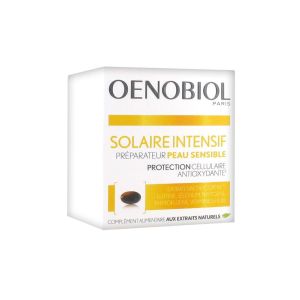 Oenobiol Solaire Preparateur Peau Sensible Capsule Pot 30