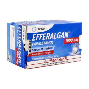 EFFERALGAN 1000 mg comprimé effervescent B/8