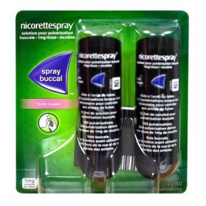 Nicorette Spray Fruits Rouges 1 Mg/Dose Solution Pour Pulverisation Buccale B/2