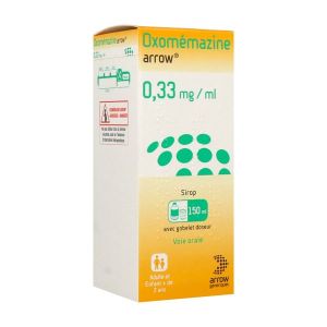 Oxomemazine Arrow 0,33 Mg/Ml Sirop 150 Ml En Flacon Avec Gobelet Doseur