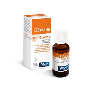 Pilège D3 Biane Gouttes - Vitamine D Flacon compte-gouttes 20ml