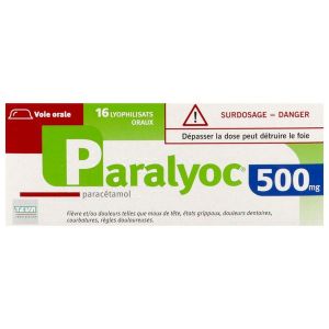 Paralyoc 500 Mg (Paracetamol) Lyophilisats Oraux B/16