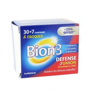 Bion 3 Defense Junior 30 Comprimes + 7 Offerts