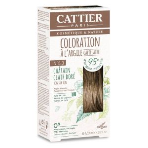 Cattier Teinture 5.3 ChÃ¢tain clair dorÃ© - 120 ml