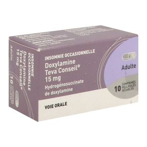 Doxylamine Teva Conseil 15 Mg Comprime Pellicule Secable B/10