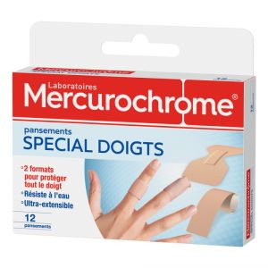 Mercurochrome Pansements Doigts X12