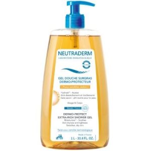 Neutraderm Gel Douche Surgras Dermo-Protecteur - Nouvelle Formule Flacon 1 L 1