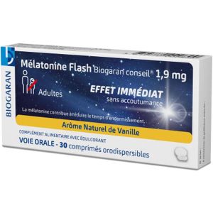 BIOGARAN CONSEIL MELATONINE FLASH - PASTILLE A SUCER BOITE 30