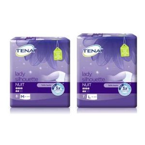 Tena Lady Silhouette Nuit Sous Vetement Sachet Tm 8