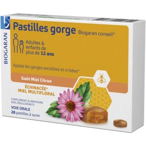 BIOGARAN CONSEIL PASTILLES GORGE BOITE 20