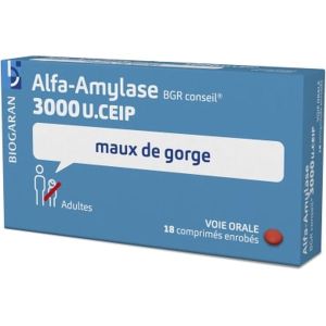 Alfa-Amylase BGR Conseil 3000 U.CEIP  comprimé enrobé | boîte de 18