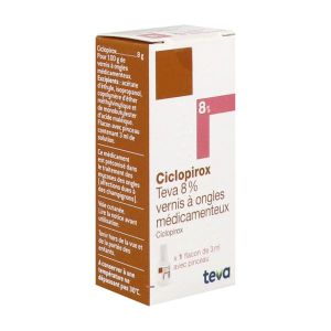 Ciclopirox Teva 8 % Vernis A Ongles Medicamenteux 3 Ml En Flacon