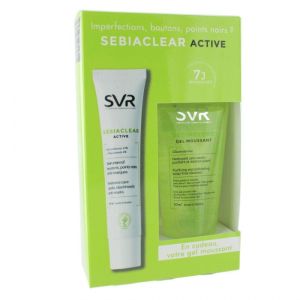 Svr Coffret Sebiaclear Active Soin Intensif 40Ml + Gel Moussant 50Ml Offert