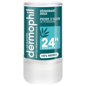 DERMOPHIL PHYTO DERMATOLOGIQUE DEODORANT DOUX Pierre d'alun, stick 115 g