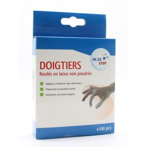 BOITE DE 100 DOIGTIERS LATEX