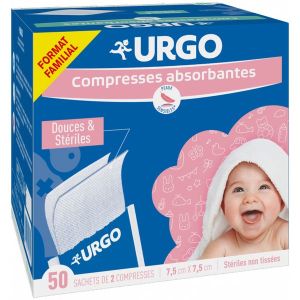 Urgo Compresse Famille Sterile 7,5*7,5Cm Sachet 50