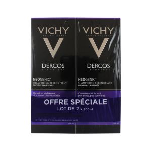 Vichy Dercos Neogenic Shampoing Redensifiant Lot de 2 x 200 ml