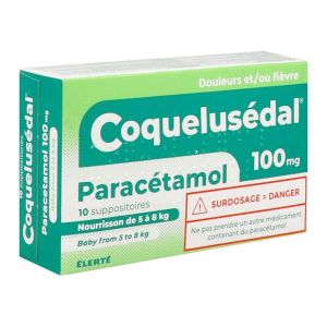 COQUELUSEDAL PARACETAMOL 100 mg suppositoire B/10