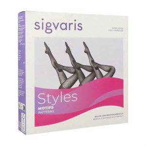 Sigvaris Styles Plumetis Collants Femme Classe 2 Boite Noir Medium Normal 1