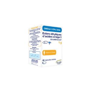 Esters Ethyliques D'Acides Omega 3 Eg Labo Conseil 1 G Capsule Molle B/28