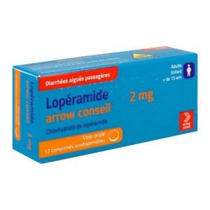 LOPERAMIDE ARROW CONSEIL 2 mg comprime orodispersible B/12