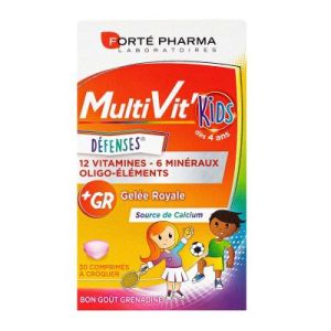 Forté Pharma MultiVit'Kids Défenses 30 Comprimés A Croquer