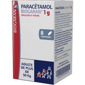 PARACETAMOL BIOGARAN 1 g comprimés en flacon B/8