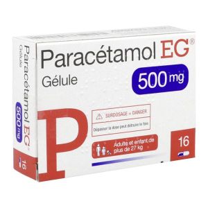 PARACETAMOL EG 500 mg gélules B/16