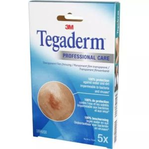 TEGADERM STERILES ADHESIFS TRANSPARENTS SEMI PERMEABLES 6*7CM PANSEMENT BT 5