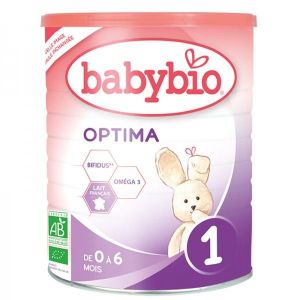 Babybio - Lait 1er âge Babybio 1 Optima BIO de 0 à 6 mois - pot 400 g