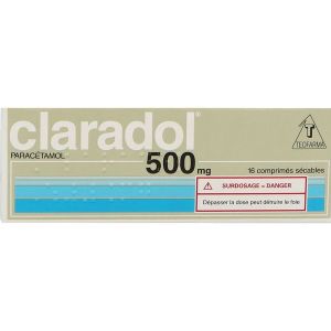 Claradol 500 Mg (Paracetamol) Comprimes Secables B/16