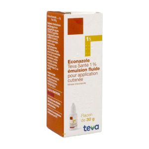 Econazole Teva Sante 1 % Emulsion Fluide Pour Application Cutanee 30 G En Flacon