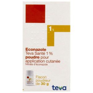 Econazole Teva Sante 1 % Poudre Pour Application Cutanee 30 G En Flacon Poudreur