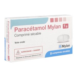 PARACETAMOL MYLAN 1 g comprimés sécables B/8