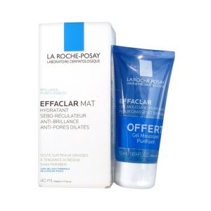 Effaclar Mat Soin hydratant sébo-régulateur + Mini gel moussant offert