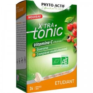 Phyto-actif - X'Tra tonic Etudiant BIO - 24 comprimés