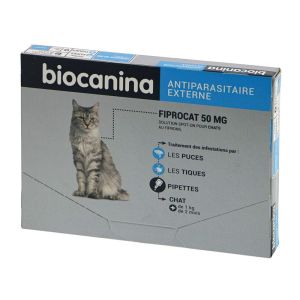 Fiprocat 50Mg Solution Spot-On Pour Chats Pipette 0,5 Ml 3