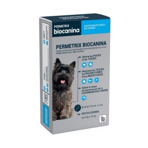 Permetrix Biocanina 500Mg/100Mg Sol Pr S-O Petit Cn 4Kg A 10Kg Pipette 1 Ml 3