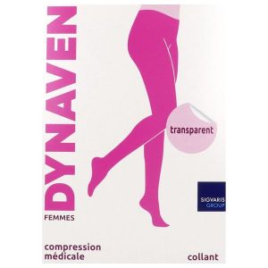 Dynaven Femme Transparent Classe 2 Collant Noir Small Normal 2