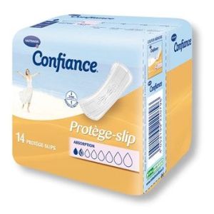 Confiance Protege-Slip Long Absorption 1,5 - Petites Fuites Urinaires Protection Incontinence Sachet 14