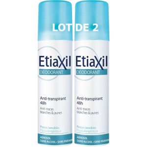 Etiaxil deodorant anti-transpirant 48h - aérosol 150 ml lot de 2