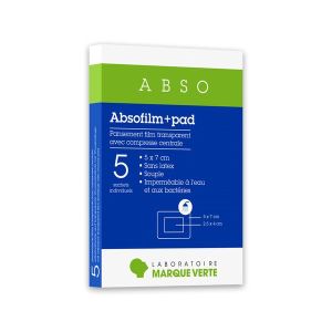 Absofilm - Film Adhesif-Permeable Sterile Boite 15*20 Cm 10