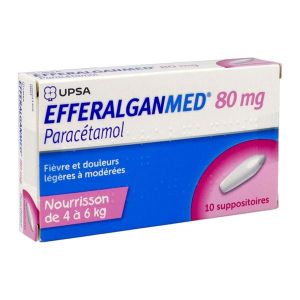 Efferalganmed 80 Mg (Paracetamol) Suppositoires B/10